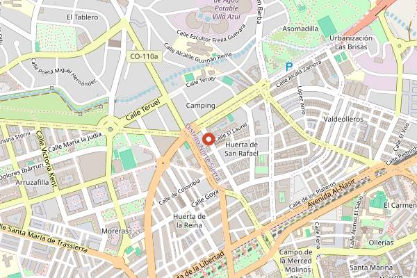 Map showing Astoria Casa Matías in Córdoba