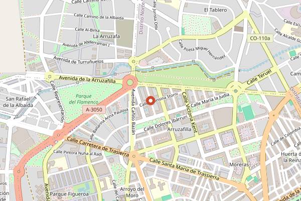 Map showing Terra Olea in Córdoba