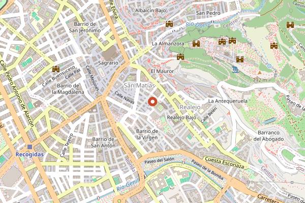 Map showing El Aji in Granada