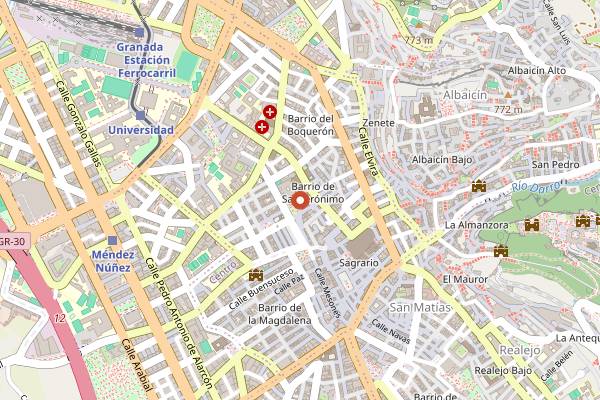 Map showing El Bar de Eric in Granada