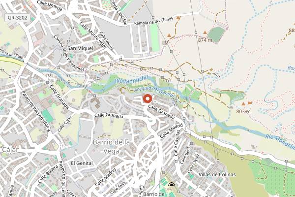 Map showing Wild Food Vegan Brunch in Granada