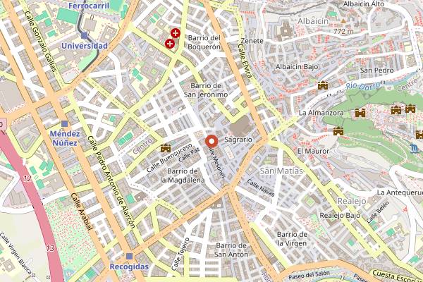 Map showing El Pescaito de Carmela in Granada