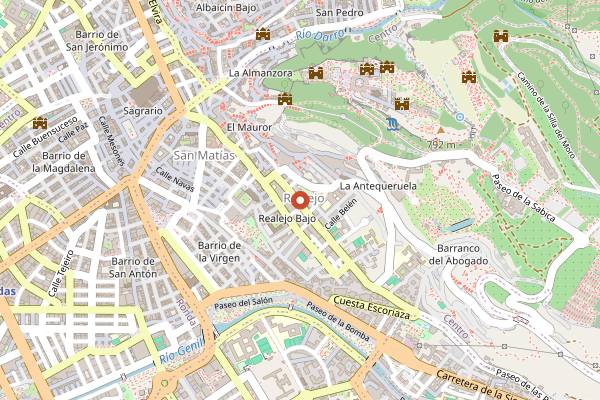Map showing Dulcimena Coffee and Go in Granada