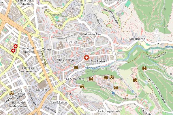 Map showing Cocina en Granada in Granada