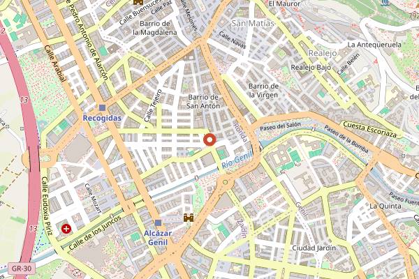 Map showing CookEle Granada in Granada