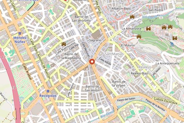 Map showing International Kitchen Cooking Vacation in Granada