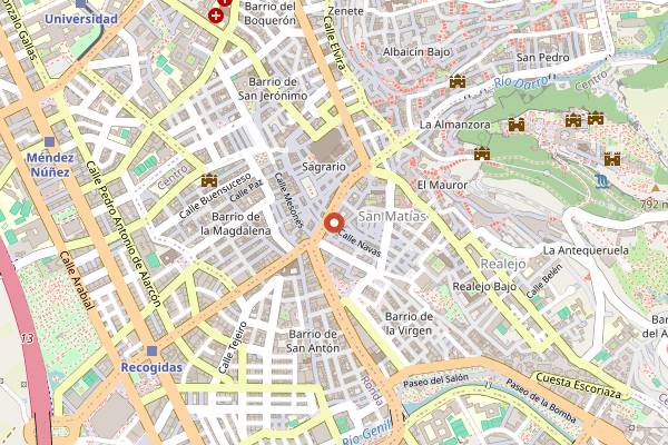 Map showing Feria del Aceite de Oliva de Granada in Granada