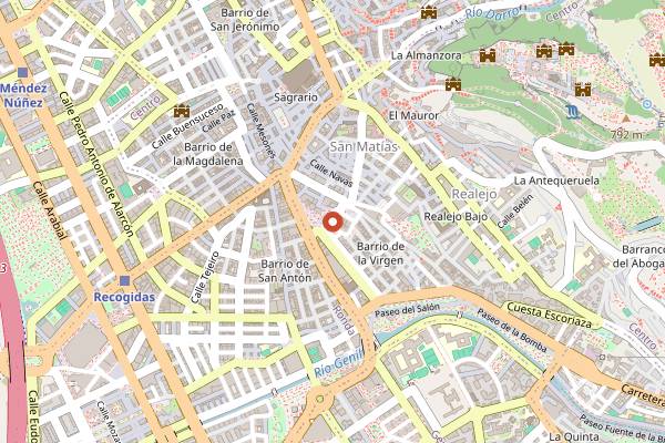 Map showing Chikito in Granada