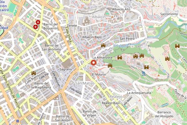 Map showing Farala in Granada