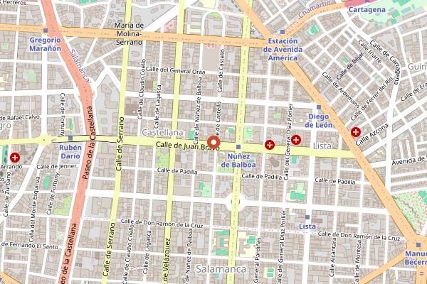 Map showing Pan.Delirio. in Madrid