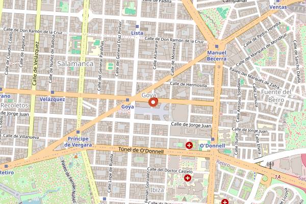 Map showing Un Bizcocho Para Teo in Madrid