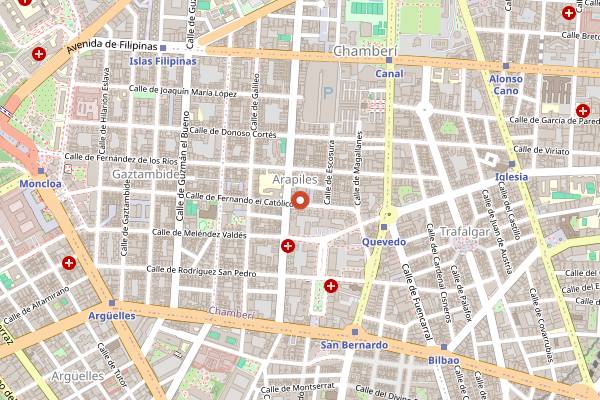 Map showing Craft 19 in Madrid