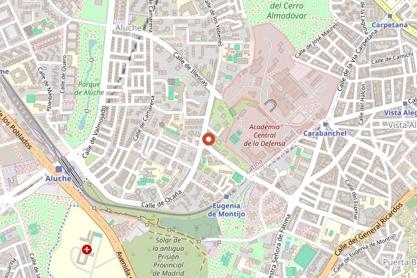 Map showing Island Club Lounge in Madrid