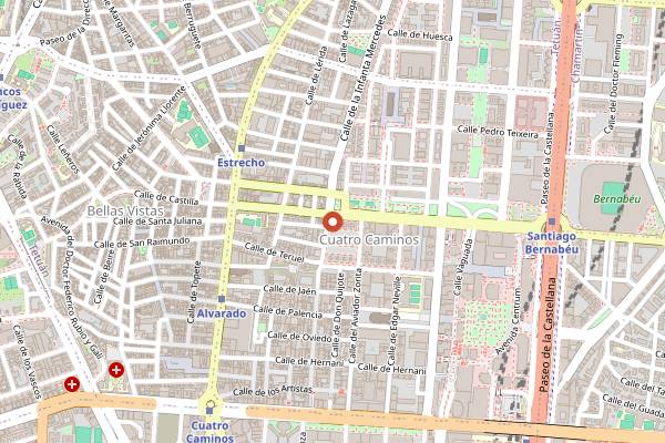 Map showing La Gintonería de Candilón in Madrid