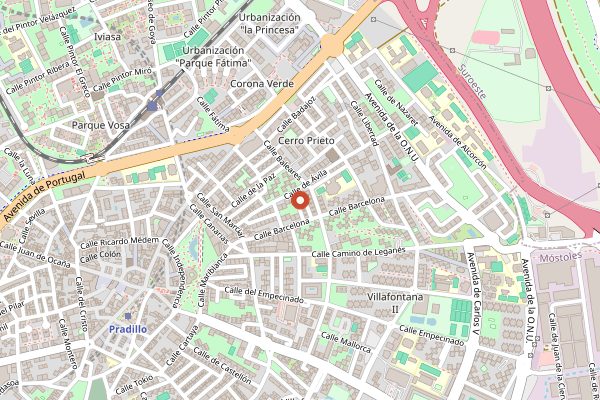 Map showing BrewDog Madrid in Madrid