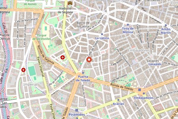 Map showing Slow Cafe in Madrid
