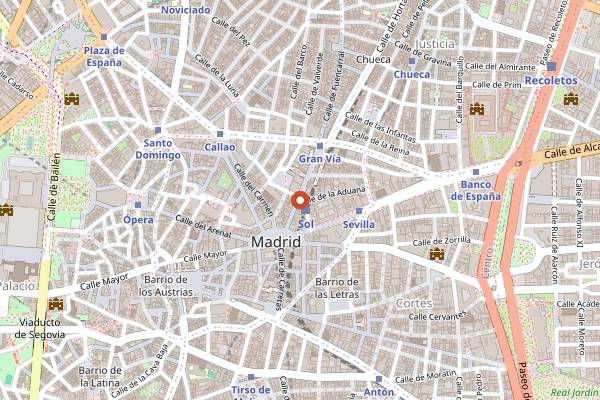 Map showing Ciudad De Tui in Madrid