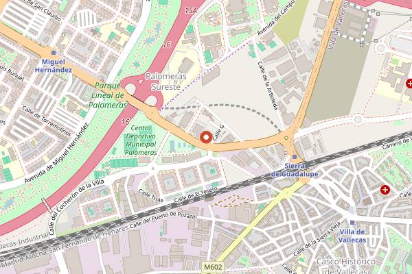 Map showing La Lonjeria in Madrid
