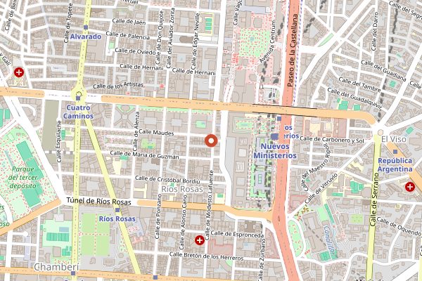 Map showing Stuyck & Co in Madrid