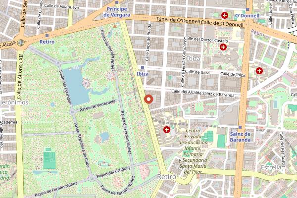 Map showing Gourmet Madrid Spanish Cooking Master Class in Madrid
