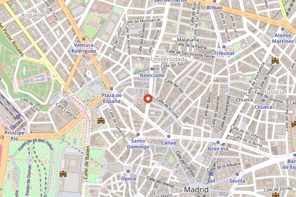 Map showing Madrid Cooking Academy in Madrid