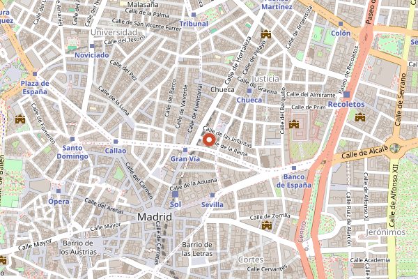 Map showing Maricastana in Madrid