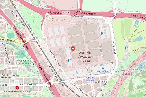 Map showing Salon Gourmets in Madrid