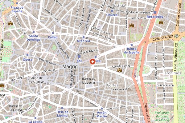 Map showing Deessa in Madrid