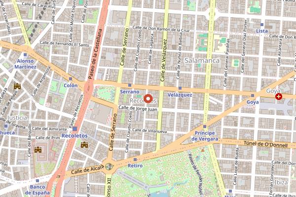 Map showing Kabuki Madrid in Madrid