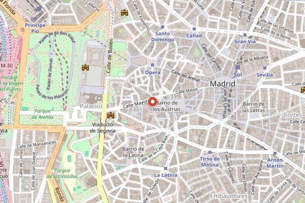 Map showing Devour Madrid in Madrid
