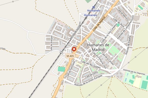 Map showing Bodega de los Secretos in Madrid