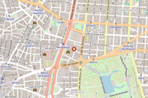 Map showing Fenómeno in Madrid