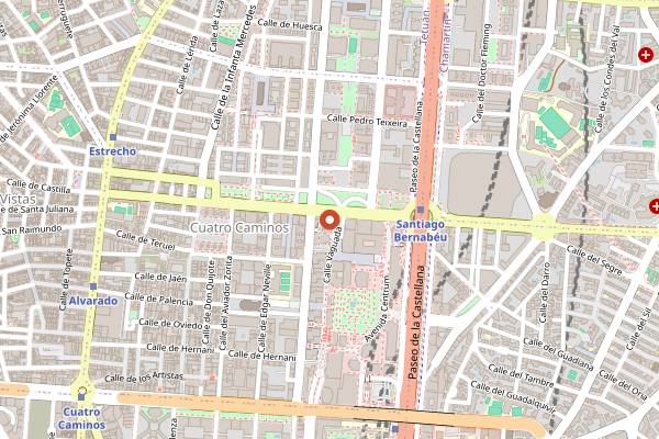 Map showing Specka in Madrid