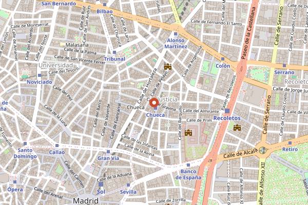Map showing Truco in Madrid