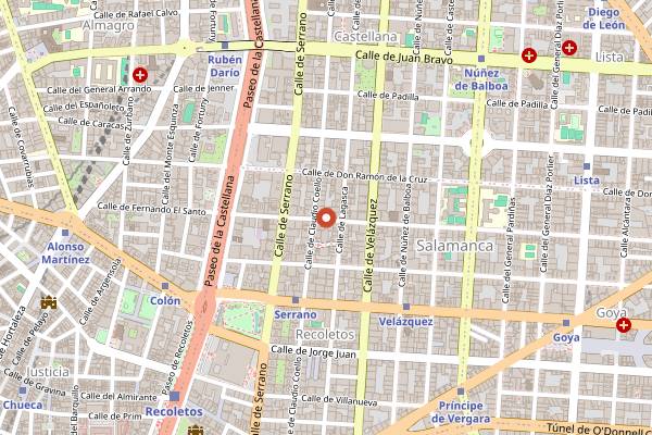 Map showing Jurucha in Madrid