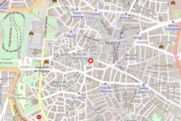Map showing Los Galayos in Madrid