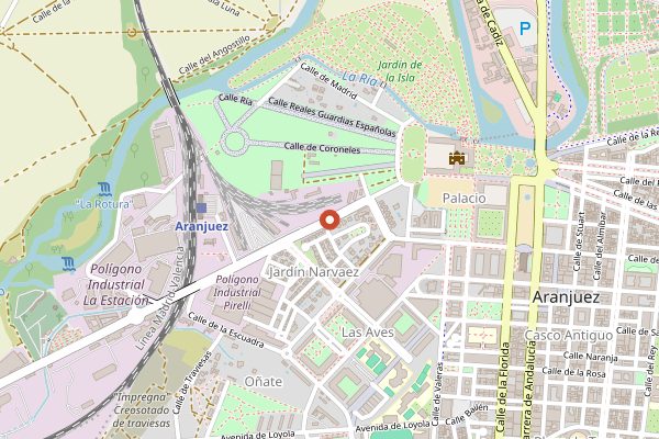 Map showing Los Patos in Madrid