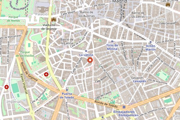 Map showing Malacatin in Madrid