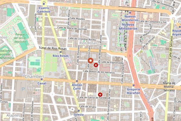 Map showing Sylkar in Madrid
