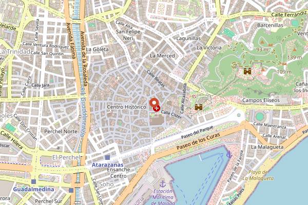 Map showing Renard Cocktail Club in Málaga