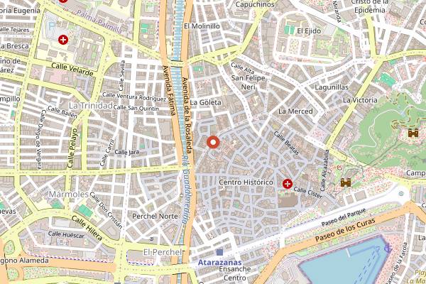 Map showing Brunchit in Málaga