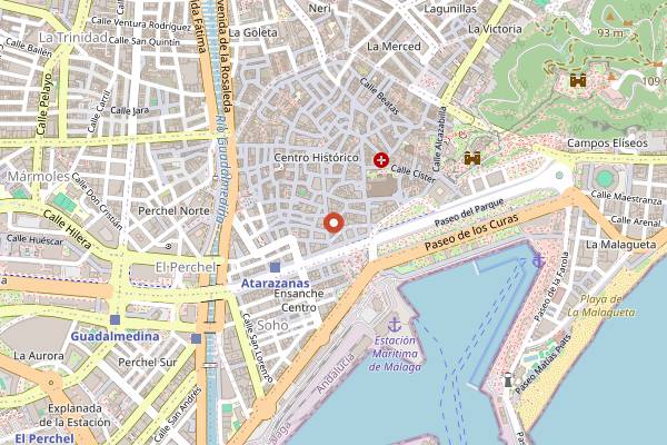 Map showing El Trillo in Málaga