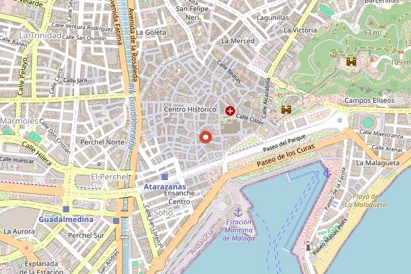Map showing Gorki in Málaga