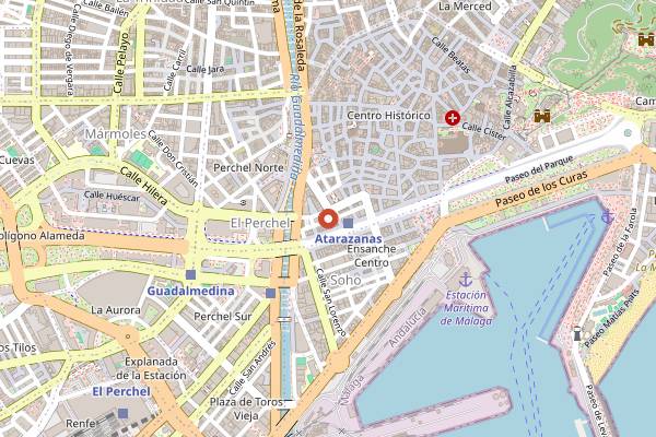 Map showing Next Level Specialty Coffee in Málaga