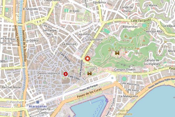 Map showing Ta-Kumi in Málaga