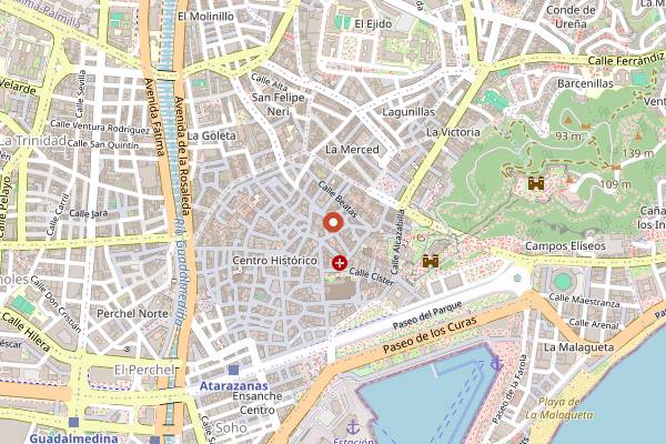 Map showing Chester & Punk in Málaga