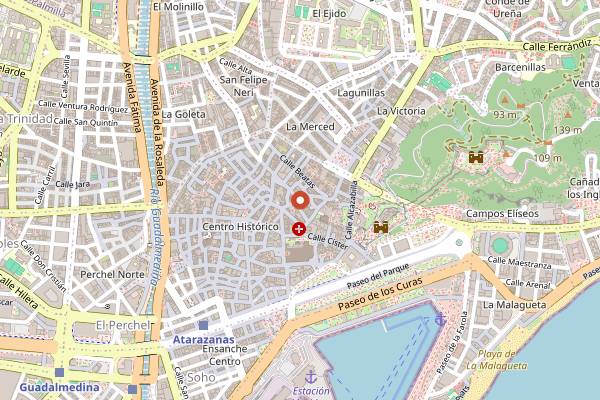 Map showing Pez Lola in Málaga