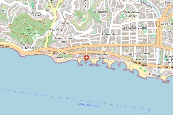 Map showing El Cabra in Málaga