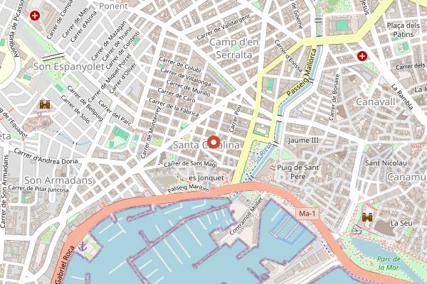 Map showing Santina Brunch & More in Palma