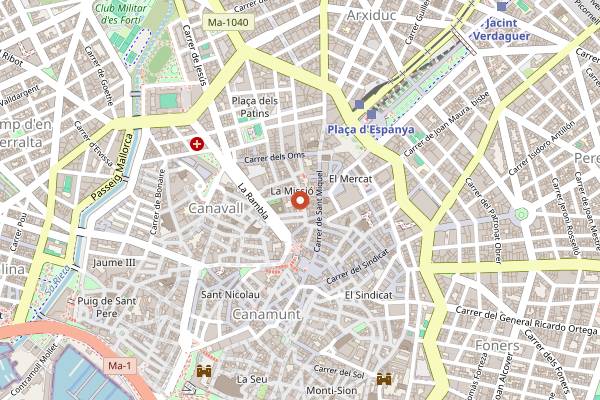 Map showing Marc Fosh in Palma